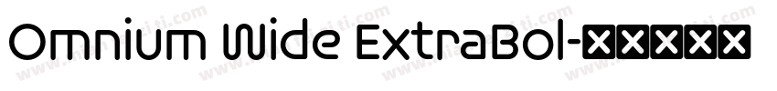 Omnium Wide ExtraBol字体转换